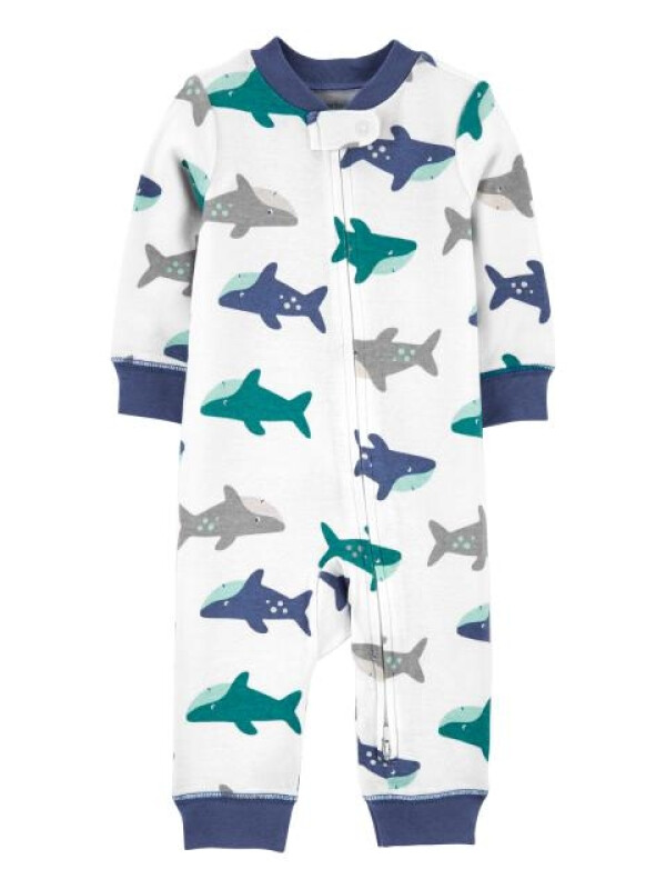 Carter's cápamintás visszafordítható cipzáros pizsama