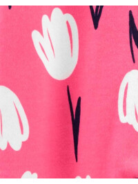 Carter's megforditható tulipán mintás cipzáros pizsama